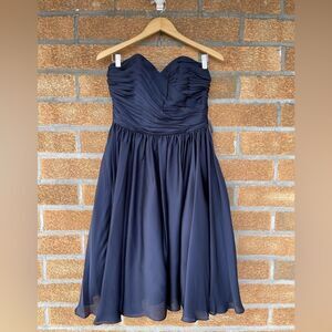 ml monique lhuillier strapless dress size 6